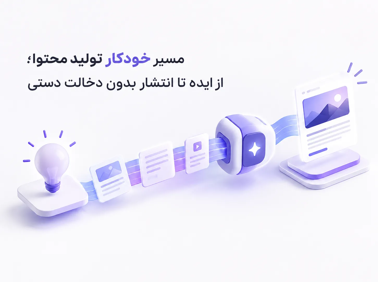 مسیر خودکار تولید محتوا؛ از ایده تا انتشار بدون دخالت دستی